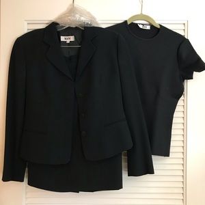 Mani 3 Piece Suit 42/8 Subtle Navy Chevron